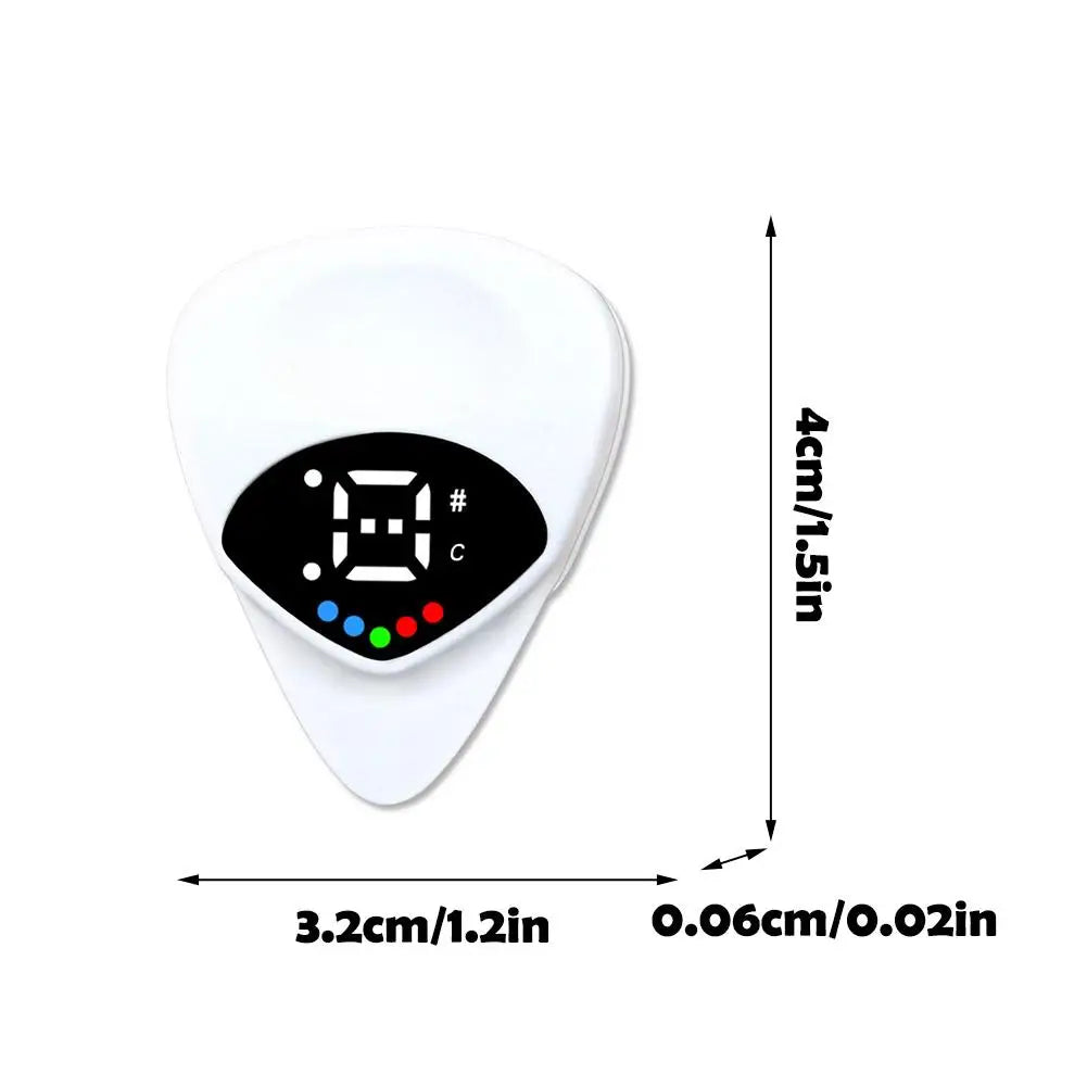 Portable Guitar Pick & Tuner Combo 2-in-1